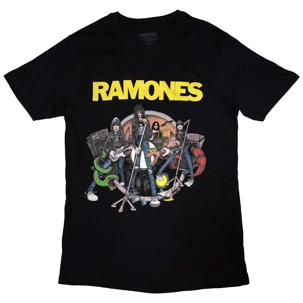 RAMONES ラモーンズ (来日 45周年 ) - Cartoon Band / Tシャツ / メンズ - PGS